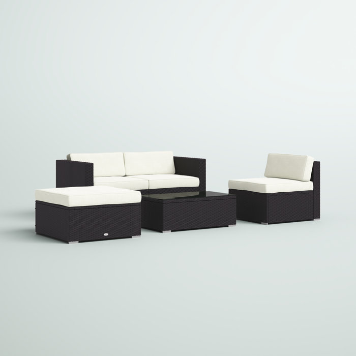 Zipcode Design™ Hazen Outsunny 5Piece Outdoor Sectional Furniture